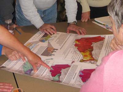 Working on community planning for disaster mitigation